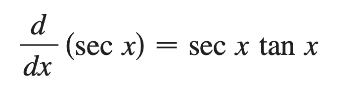 <p>sec x tan x</p>