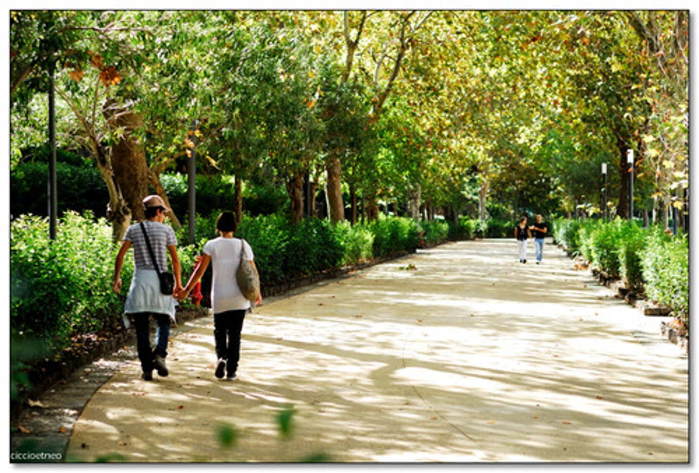 <p>to walk in the park</p>