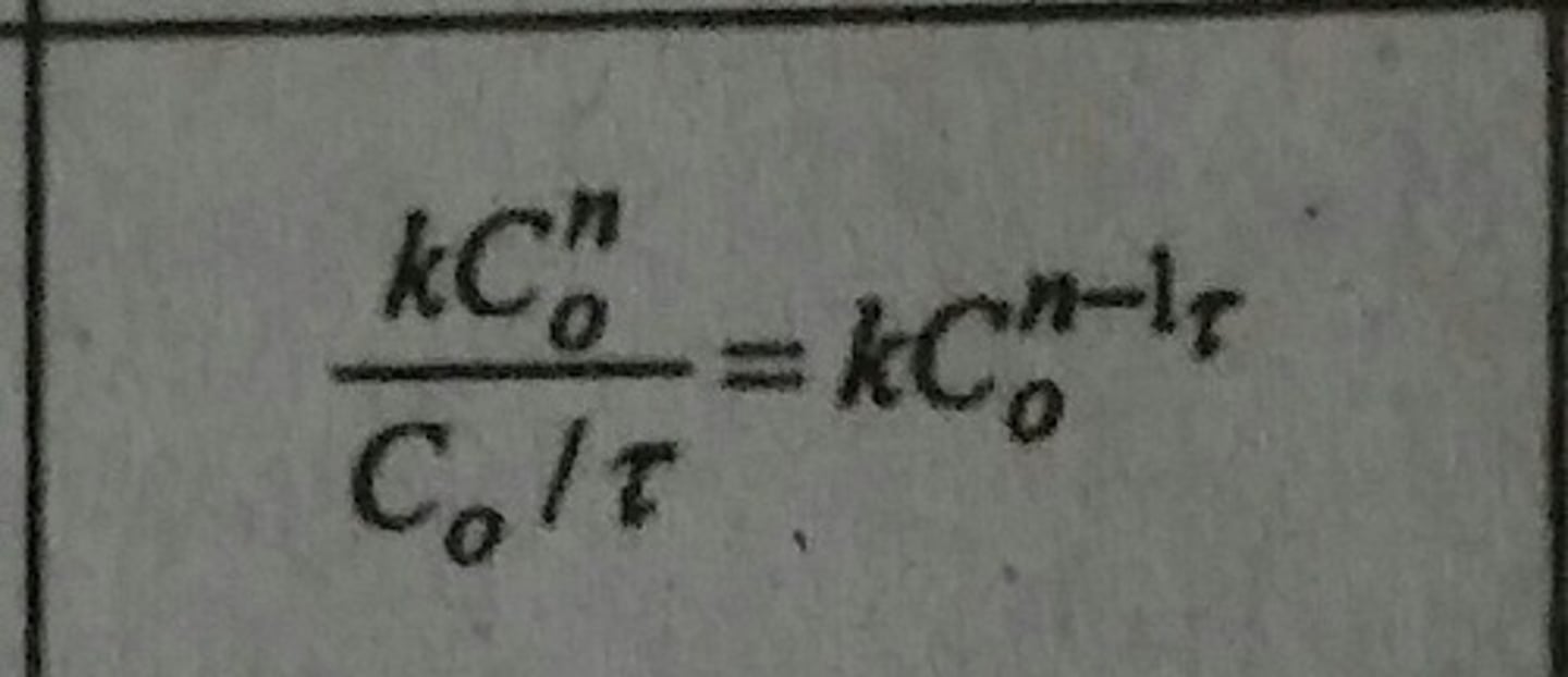 <p>Reaction time scale versus transport phenomena properties. Definition depends on system. Eqn. given is for continuous reactors</p>