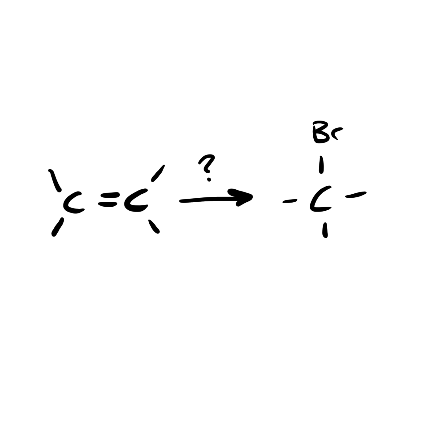 <p>Alkene → Alkyl Halide</p>