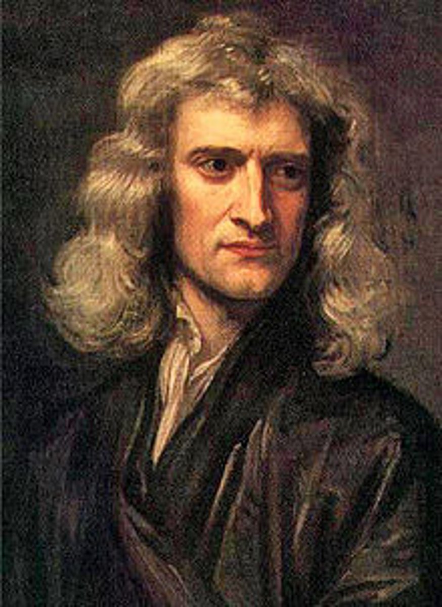 <p>British scientist that developed the three laws of motion</p>