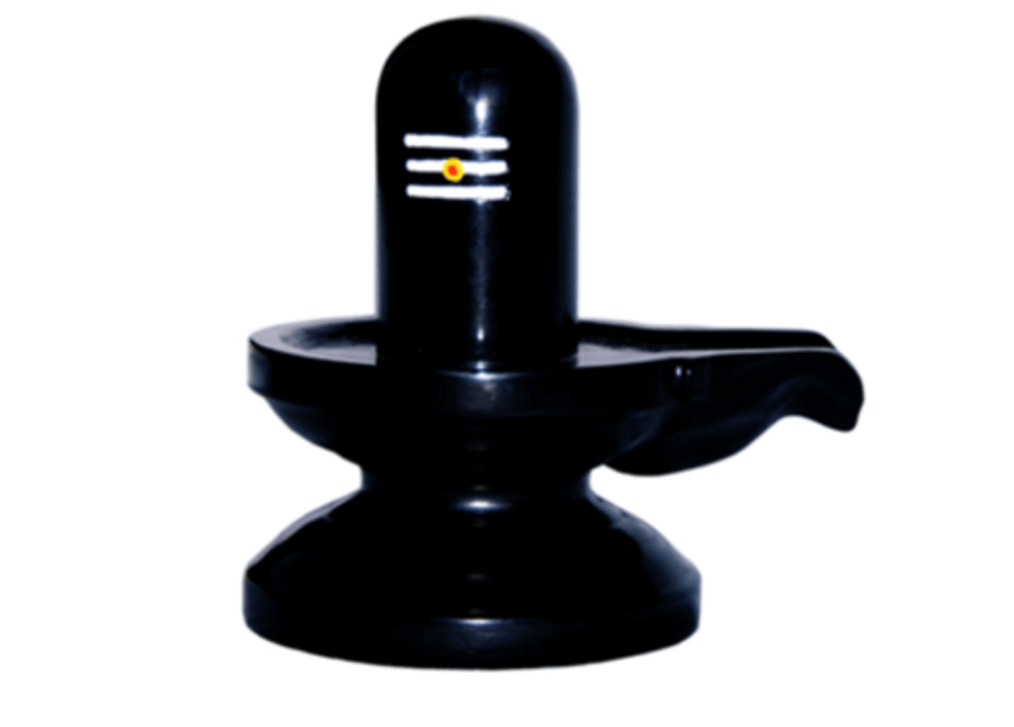 <p>An aniconic symbol (i.e. not figural, not a literal likeness) of the god Shiva</p><p>Found in home shrines, temples dedicated to the worship of Shiva</p>
