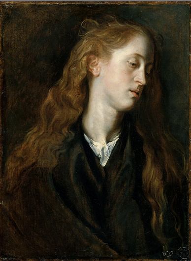 <p>Study Head of a Young Woman (Anthony Van Dyck)</p>