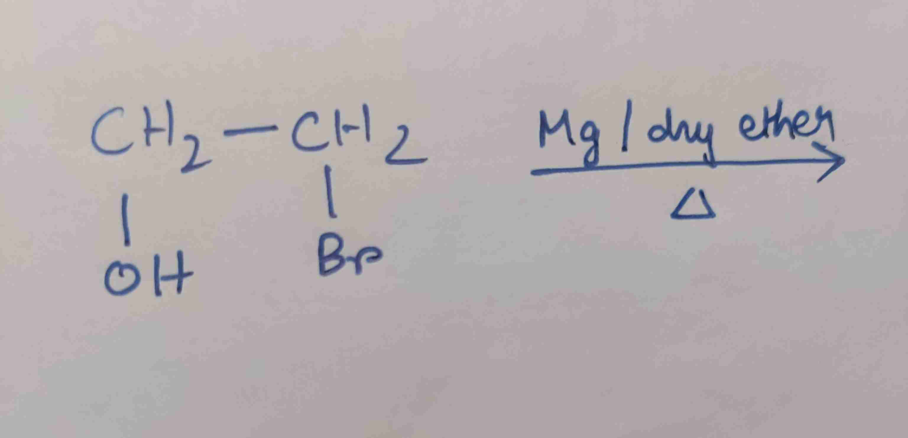 <p>2 bromo ethanol+RMgX</p>