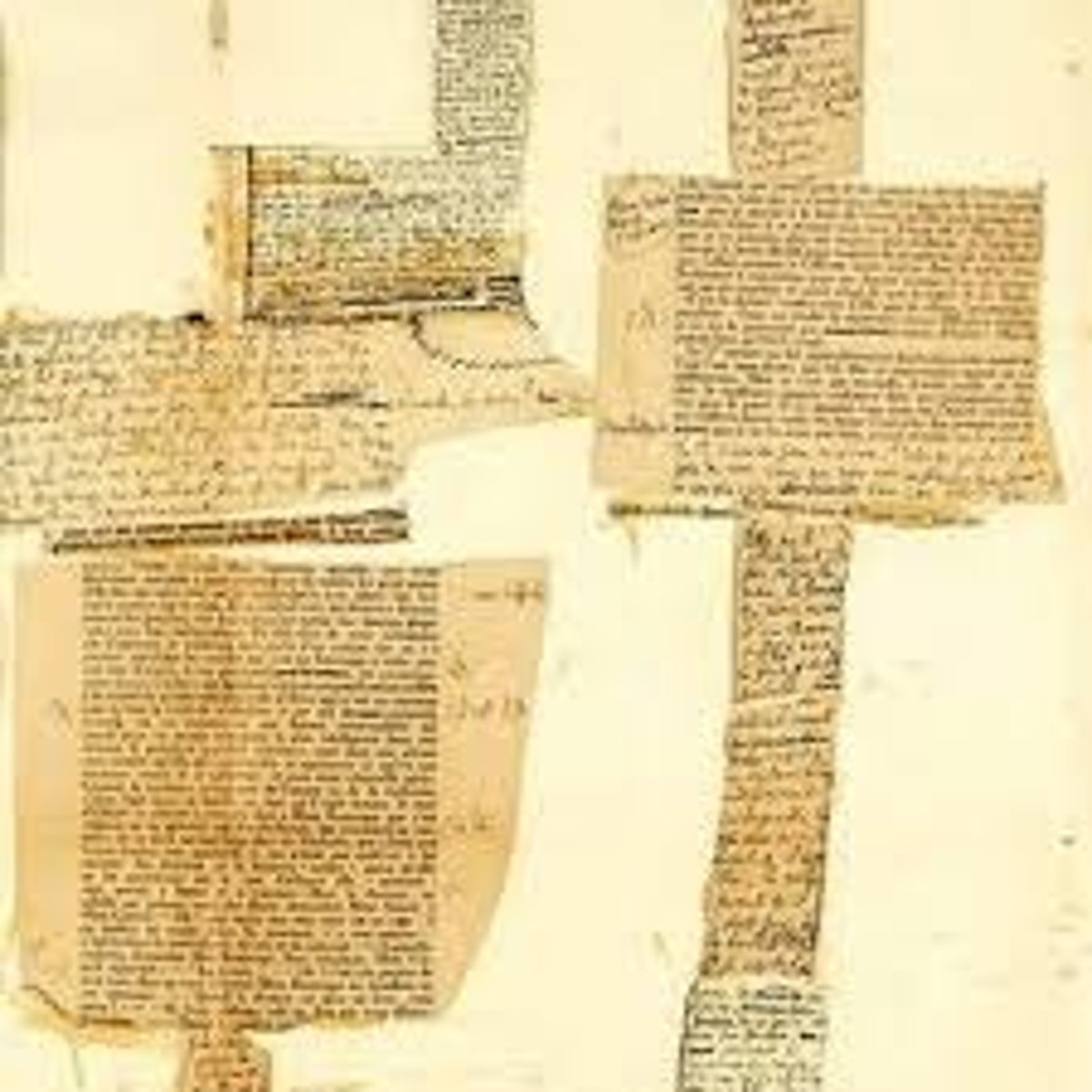 <p>strips of paper glued to manuscript (embody a literary assemblage that resists fixity; perpetually reworked and teeming with virtual potentials)</p>