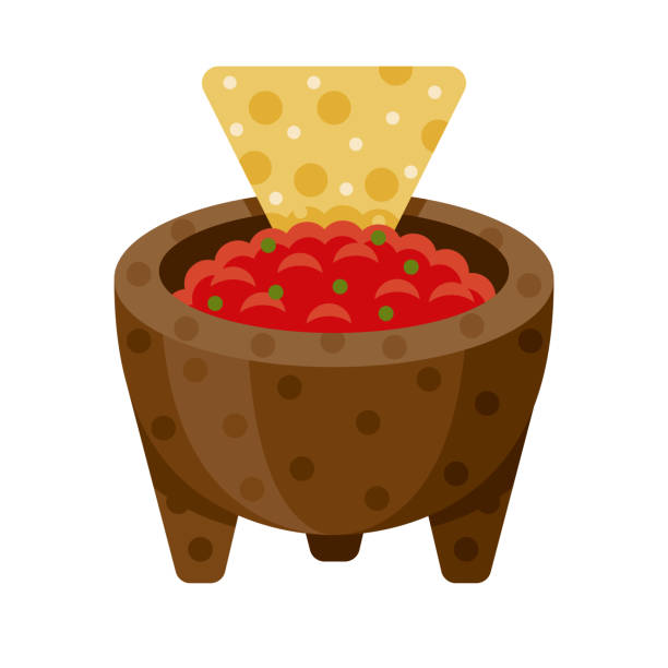 <p>A sauce, often made with tomatoes, onions, and chili peppers, that can be spicy.</p>