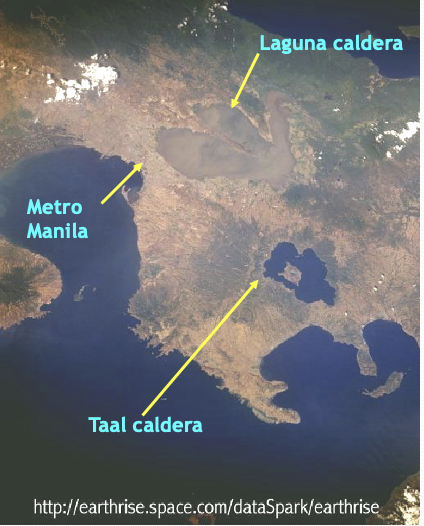 <p>Laguna caldera is much older than Taal caldera</p>