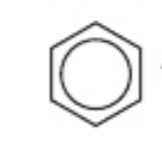 <p>containing C6H6 we use the benzene ring to show these aromatic compounds  </p>