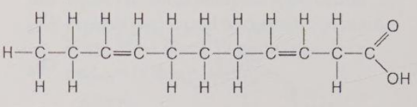 <p>The molecule shown in Figure 5.3 is a</p><p>A) polysaccharide. </p><p>B) polypeptide. </p><p>C) saturated fatty acid. </p><p>D) triacylglycerol. </p><p>E) unsaturated fatty acid</p>