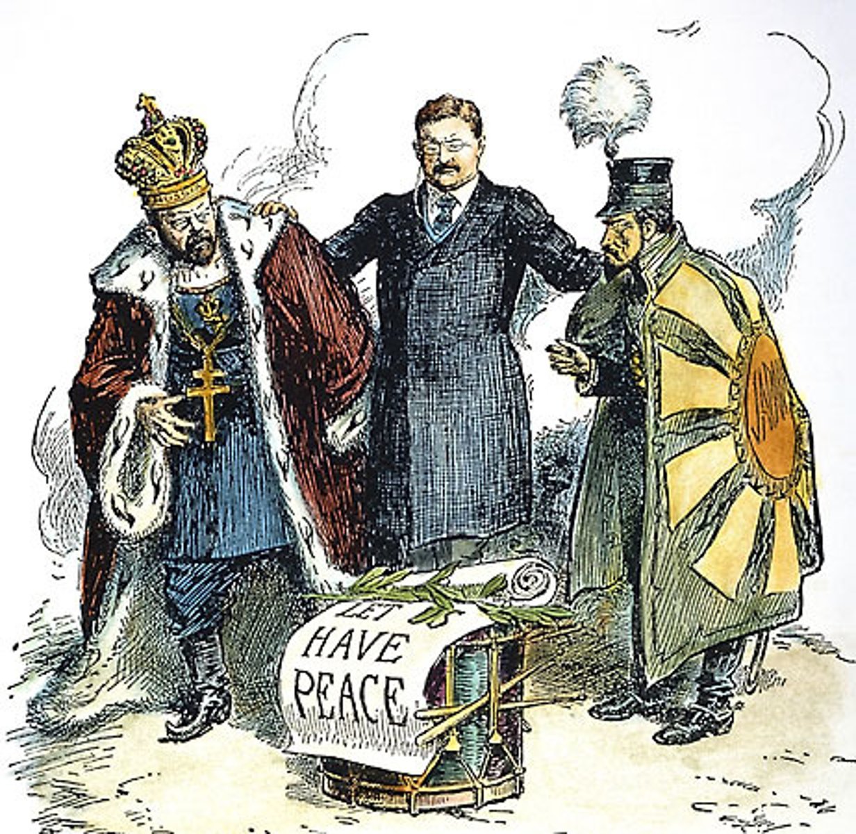 <p>Peace treaty negotiated by President Theodore Roosevelt between Russia and Japan. Roosevelt won the Nobel Peace Prize for his efforts</p>