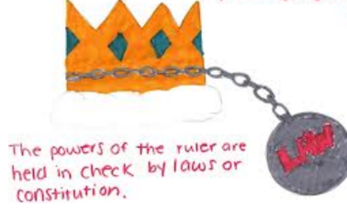 <p>Basic principle that government and those who govern must obey the law; the rule of law</p>