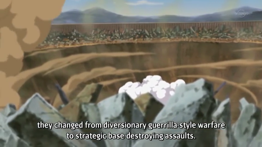 <p><span><span>abbreviation, omission, outline, shorten, capture</span></span></p><p><u>ex</u>: 戦略 Senryaku : strategy, tactics</p><p>ill: Zero quand Xing-Ke kidnappe Kallen: “Xing-Ke ni oshiete yaru! Senryaku to senjutsu no chigai o.” <=> シンクーに教えてやる！戦略と戦術の違いを : On va apprendre à Xing-Ke la différence entre stratégie et tactiques.</p><p>=> 戦略的 Senryakuteki: strategic</p><p>ill: Shikamaru après que Pain a détruit le village:&nbsp;“Kon’na tondemo nai jutsu o motte inagara, hajime kara koitsu o tsukatte <em>konakatta</em> to iu koto wa, yatsura ni wa mokuteki ga <em>atta</em> kara da. Daga sono mokuteki o <em>hatashita</em> koto de, yatsura wa sentō sutairu o yōdō no gerira-sen kara senryakuteki na kyoten hakai kōgeki ni kaete kiyagatta.“ (<em>Past negative</em> of kuru, <em>Past </em>of aru, <em>Past</em>) <=>&nbsp;こんなとんでもねぇ術を持っていながら、初めからこいつを使ってこなかったっつーことは、奴らには目的があったからだ。だがその目的を果たしたことで、奴らは戦闘スタイルを陽動のゲリラ戦から戦略的な拠点破壊攻撃に変えてきやがった。: Despite having this unthinkable/outrageous jutsu, the fact that they didn’t use it from the get-go means they had an objective. But having accomplished that objective,&nbsp;they've freaking shifted their combat style — from guerrilla diversion tactics to a strategic, base-destroying attack.</p>