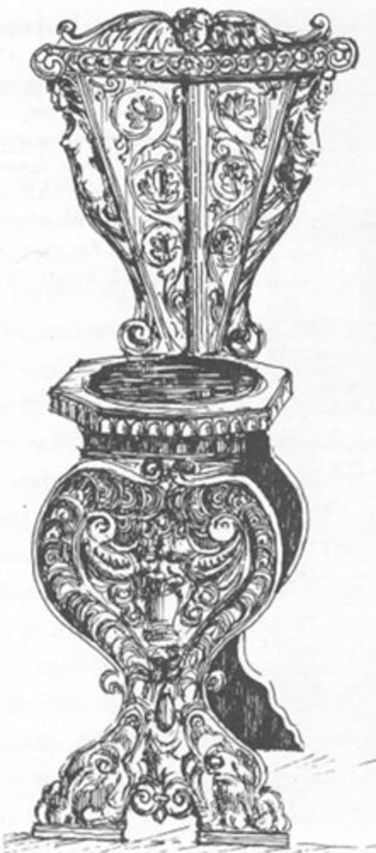 <p>What is the most common type of armless seat in English Gothic style?</p>