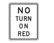 <p>what does the no turn on red mean</p>