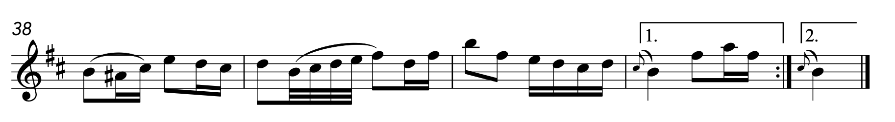 <p>What is the cadence in bars <strong>39(2)-40(1)   <em>23(2)-24(1)?</em></strong></p>