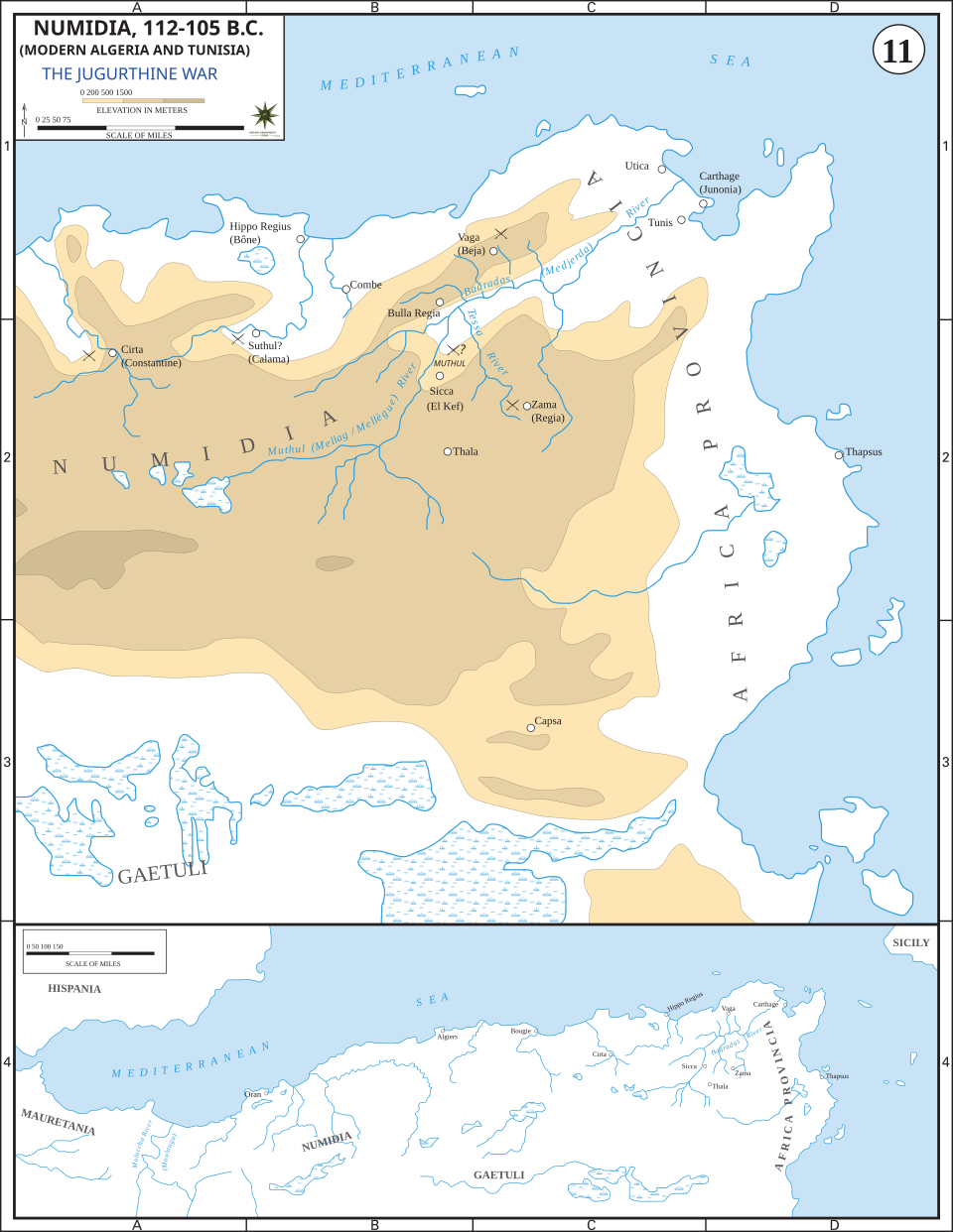 <p>112 BCE - 106 BCE - Jugurthine War (All Facts)</p>