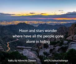 A seventeen-syllable poem. It has three lines. The first line has five syllables, the second seven syllables, and the third five syllables. Many haikus are about nature.