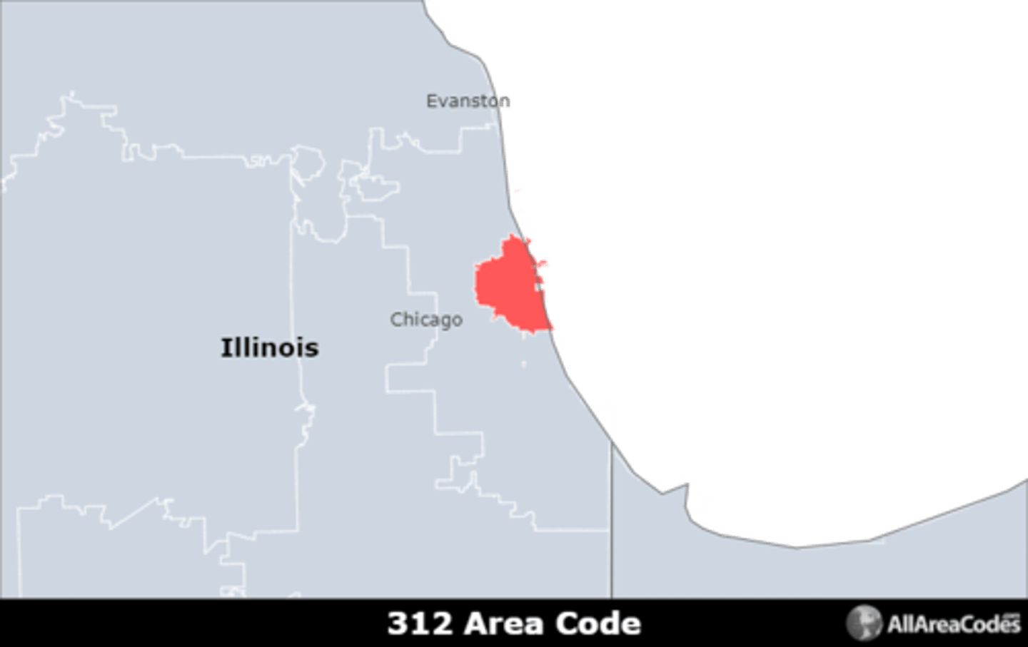 <p>Area code 312 serves part of Chicago, IL. It overlaps coverage areas with area code 872.</p>