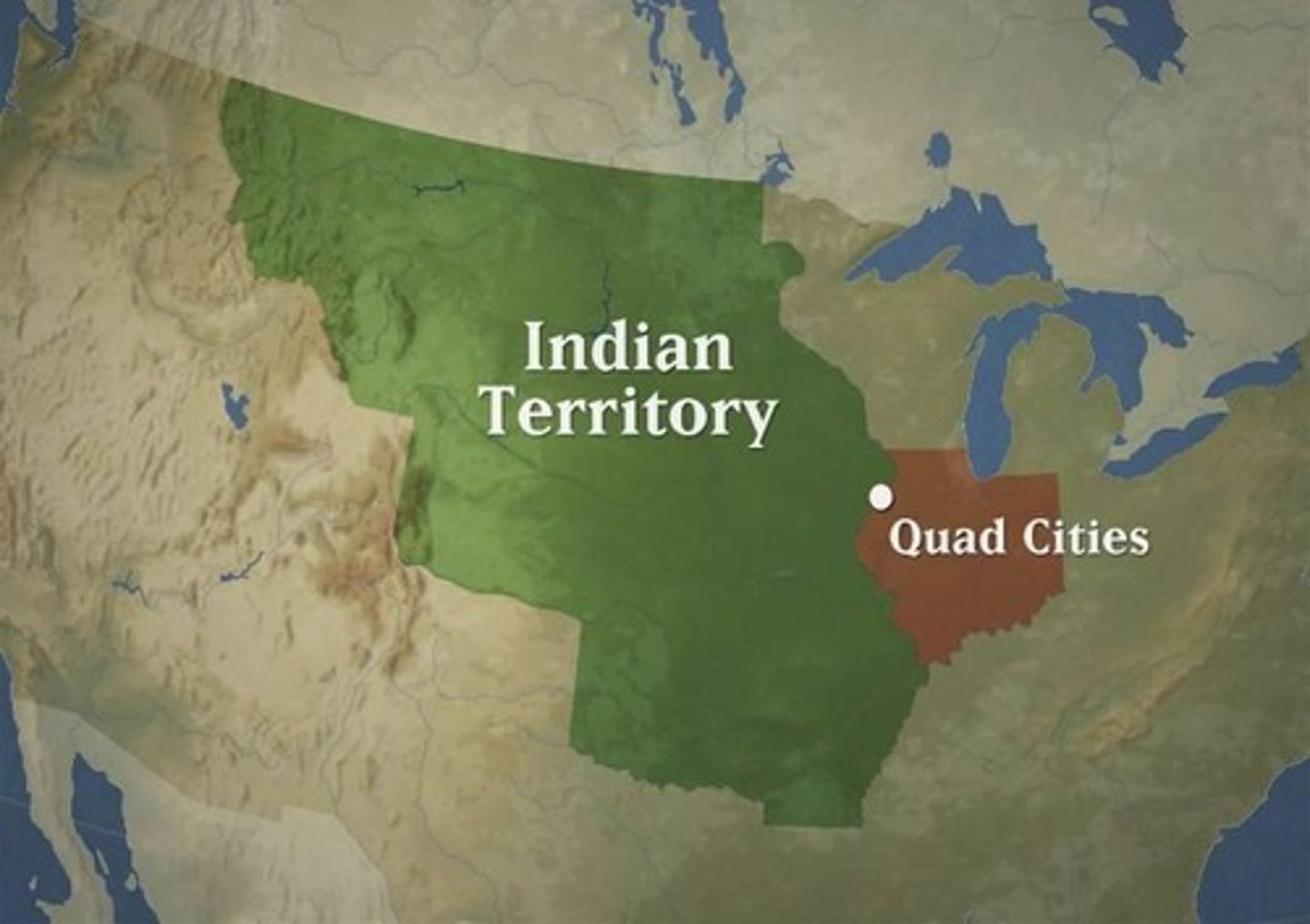 <p>Established Indian Territory, often ignored by settlers.</p>