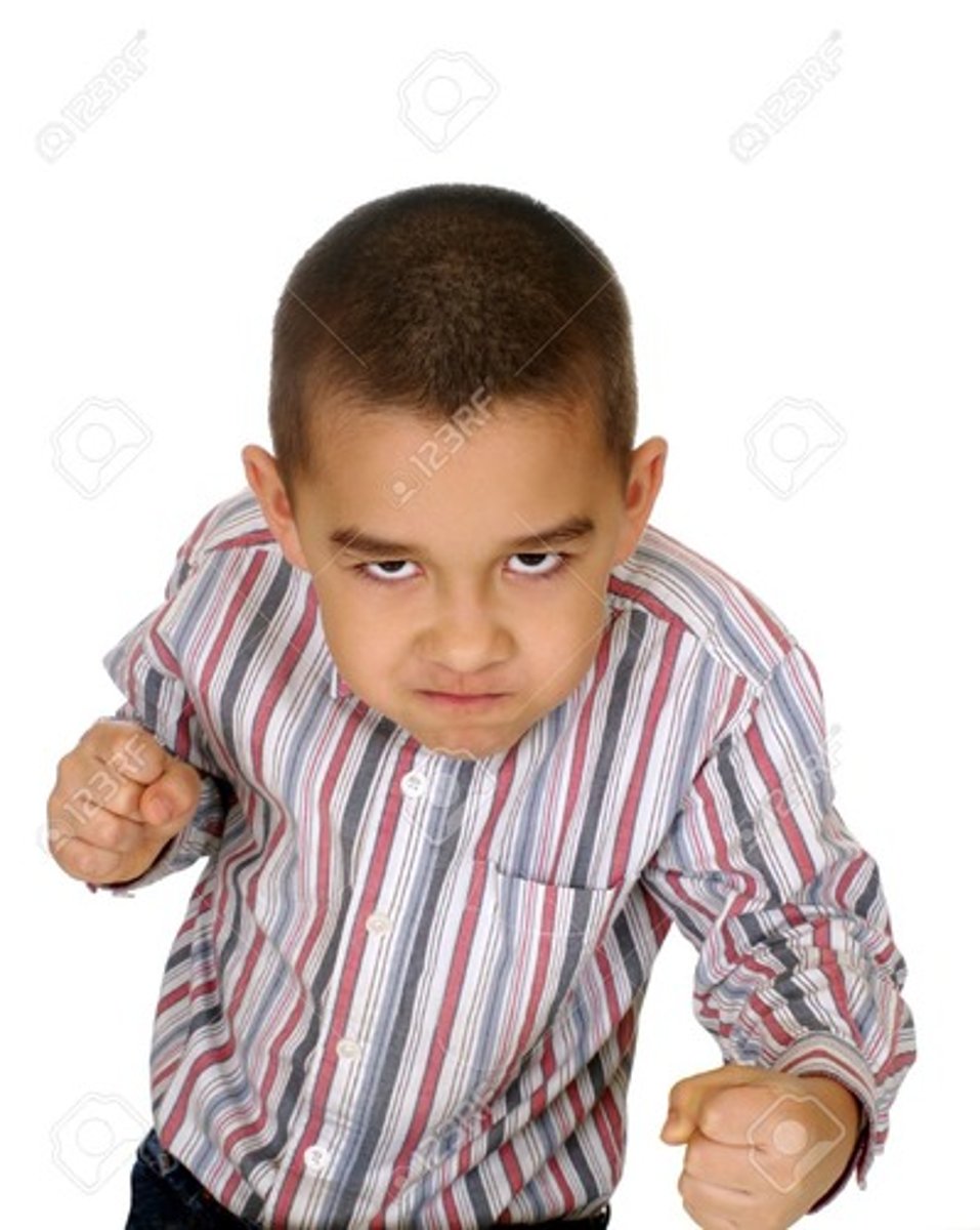 <p>to be very eager to fight or argue</p>