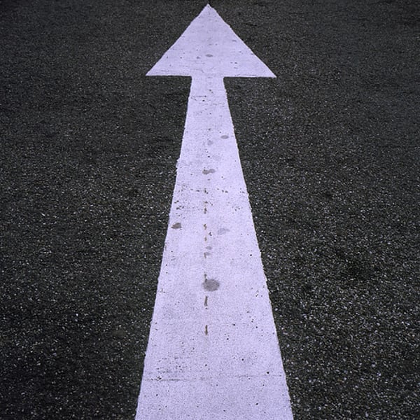 <p>straight ahead</p>