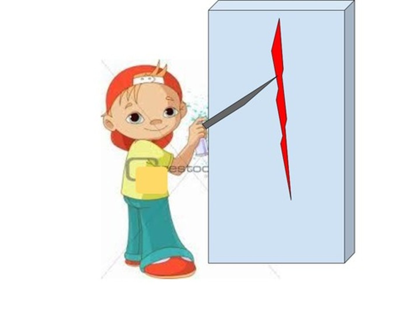 <p>cut into (incision)</p>