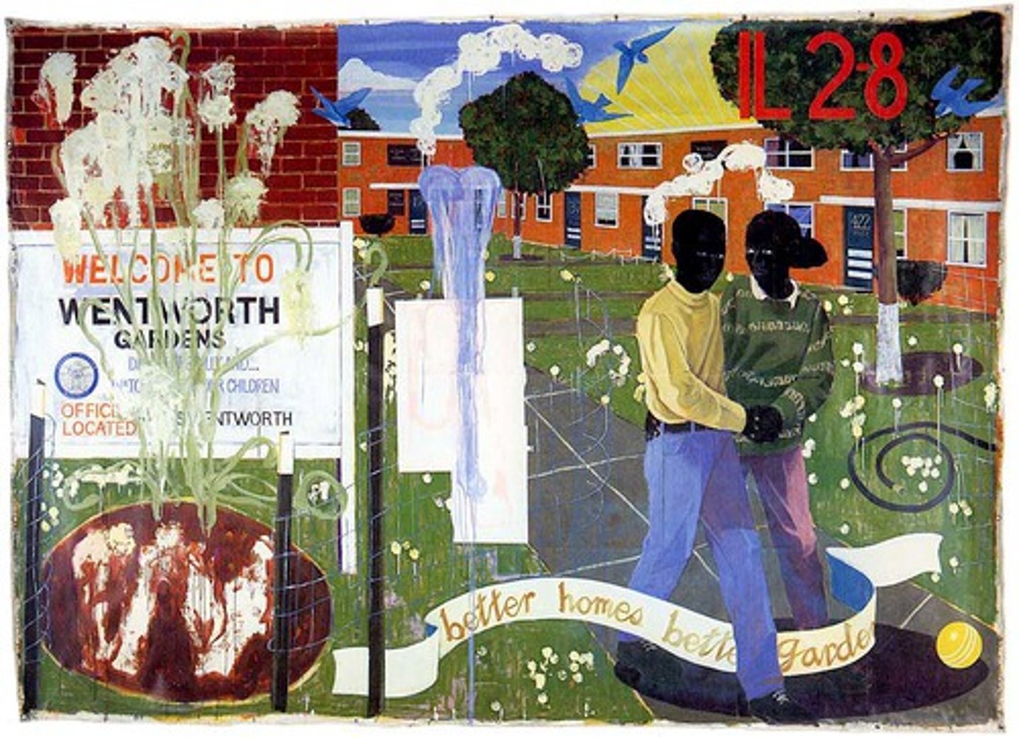 <p>kerry James marshall, place, memories vs reality</p>