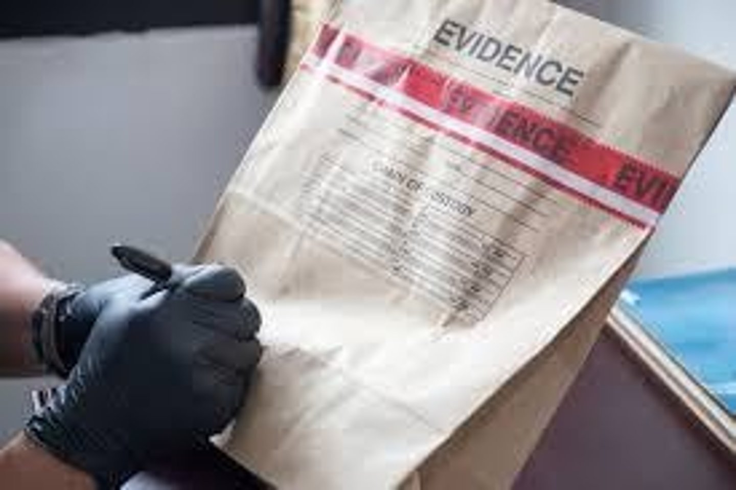 <p>A sample with a known identity or concentration used for comparison with an unknown piece of evidence.</p>