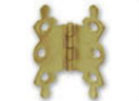 Decorative version of butt hinge

Used in cabinets