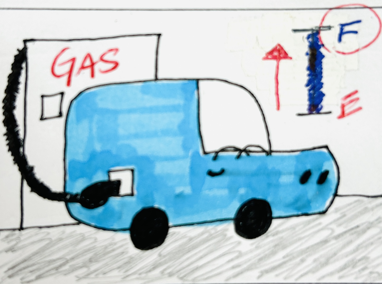 <p><strong>to put gasoline in a car’s tank</strong></p><p>(poner gasolina en el tanque de un carro)</p>