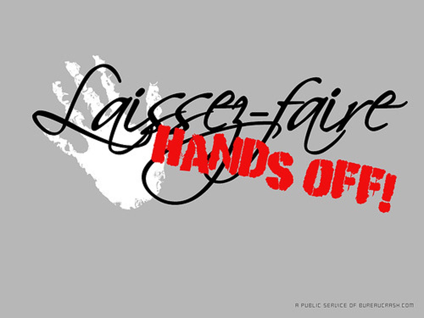 <p>No government intervention in business.</p>