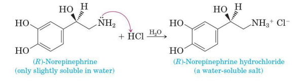<p>whether soluble or insoluble in water, react quantitatively with string acids to form water-soluble salts</p>