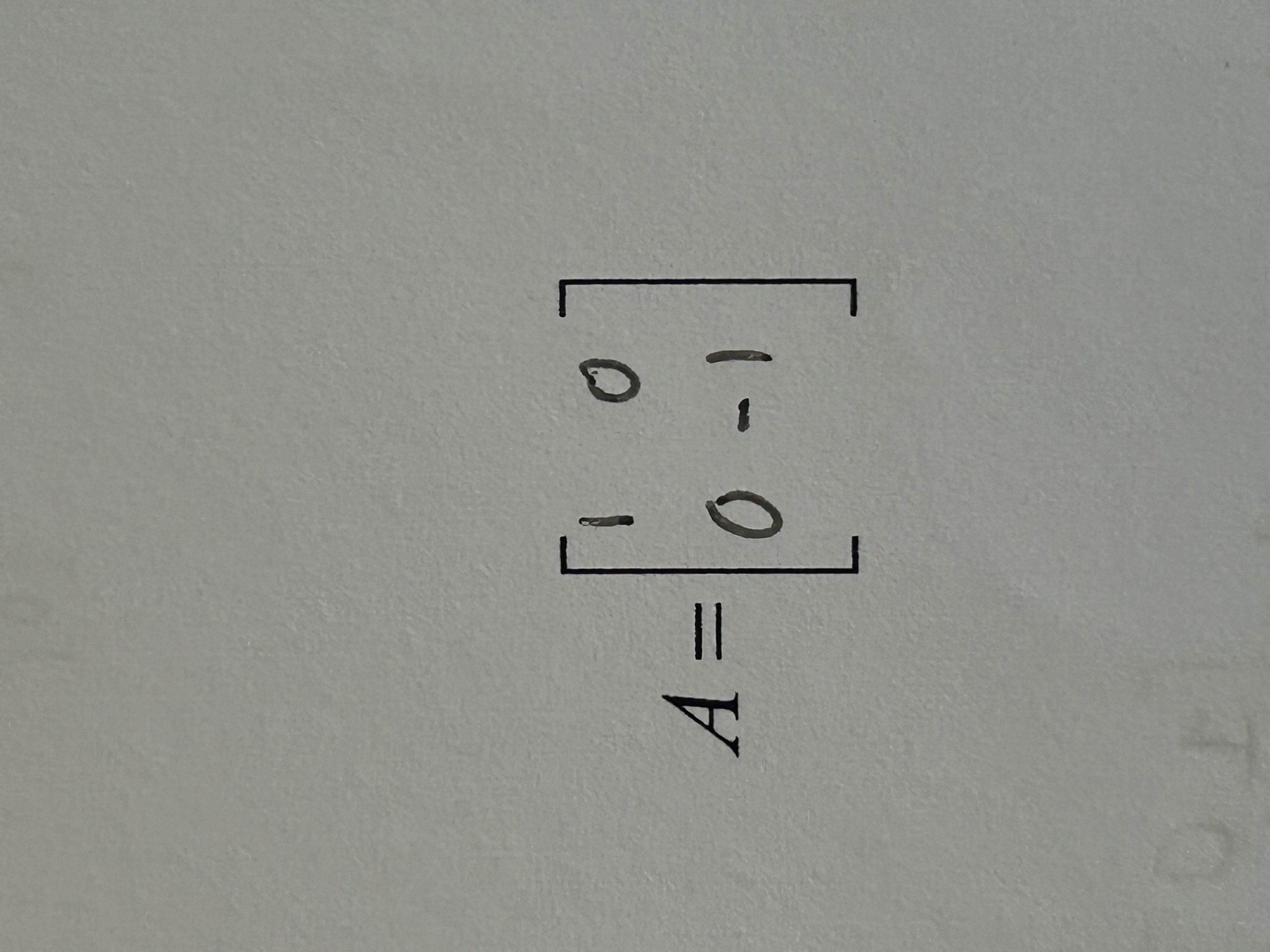 <p>A=[1 0, 0 -1]</p>