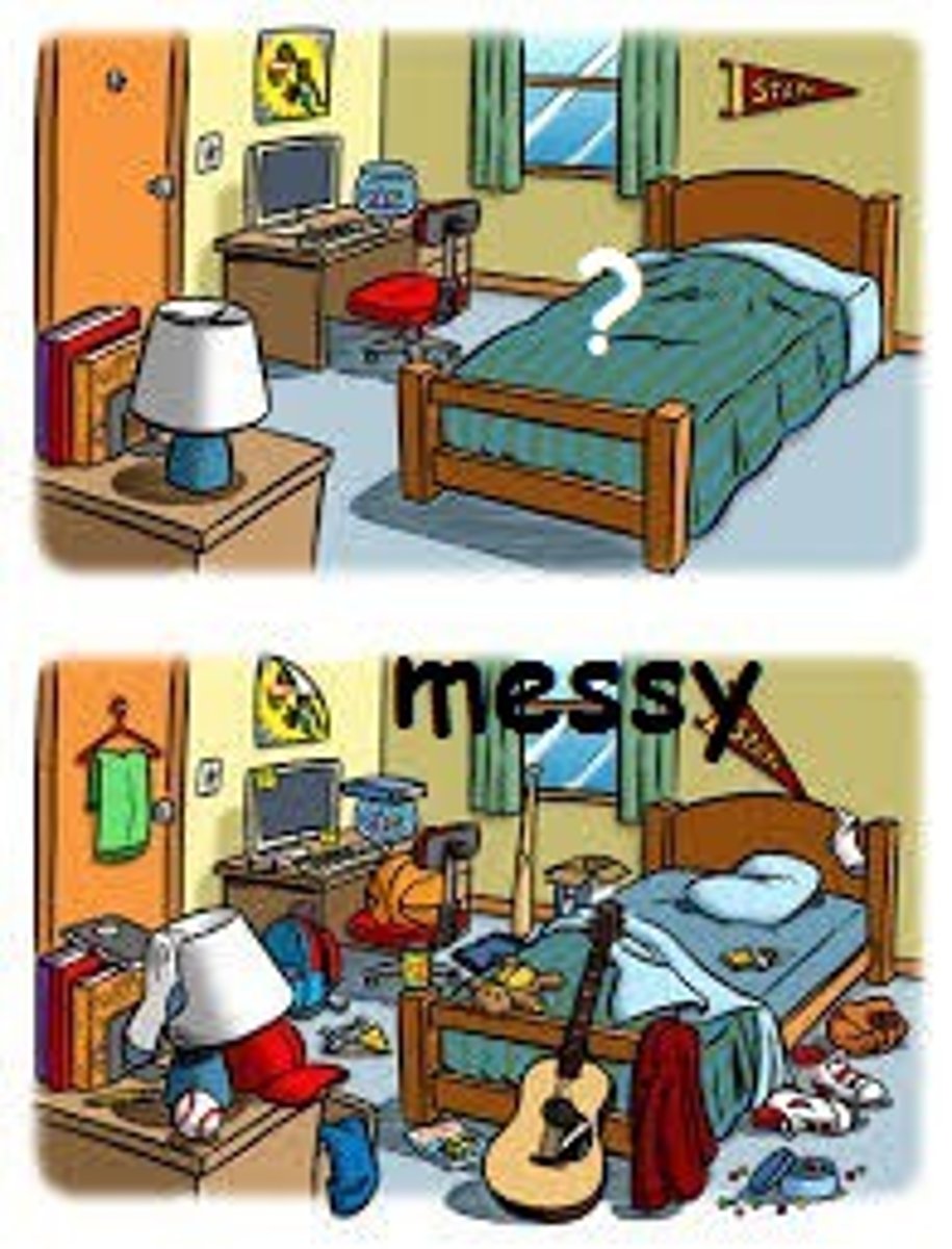 <p>to tidy up the house</p>