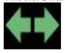 This alert/warning symbol indicates left/right turns