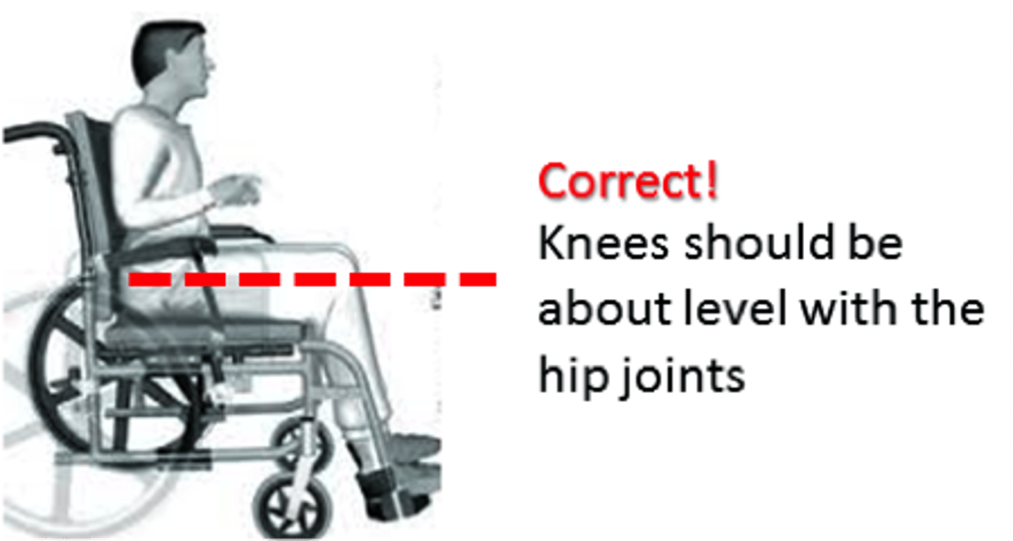 <p>Trunk is upright and in midline position; hips, knees, and ankles are flexed into 90; pelvis is neutral, head is in mid-position, and the arms at the side of the trunk with the elbows flexed to 90.</p>