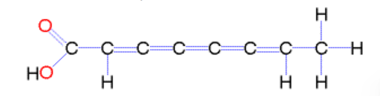 <p>Fatty acids with one or more double bonds; bend at double bonds, can't pack closely, liquid at room temperature (e.g. oils, fish, and plants)</p><ul><li><p>There are two types = Cis and trans </p></li></ul><p></p>