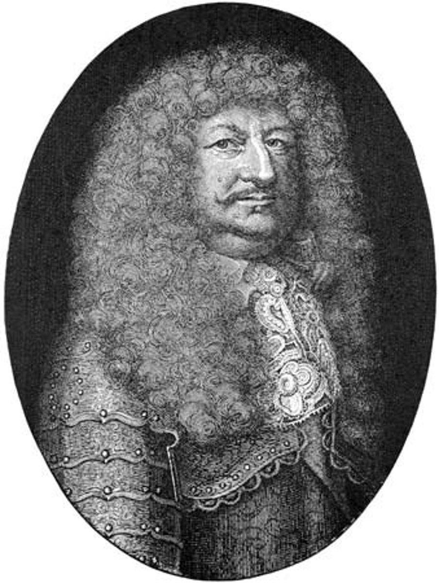 <p>He was the leader from 1640 to 1688, but not a king, that would lay the groundwork for what would become Prussia. He defended the small open country by forming a skilled standing army, an efficient system of taxing and supporting the nation (General War Commissariat) and convinced many of the nobles to join the army as its officers. He took a small unimportant German state and laid the groundwork for a future superpower.</p>