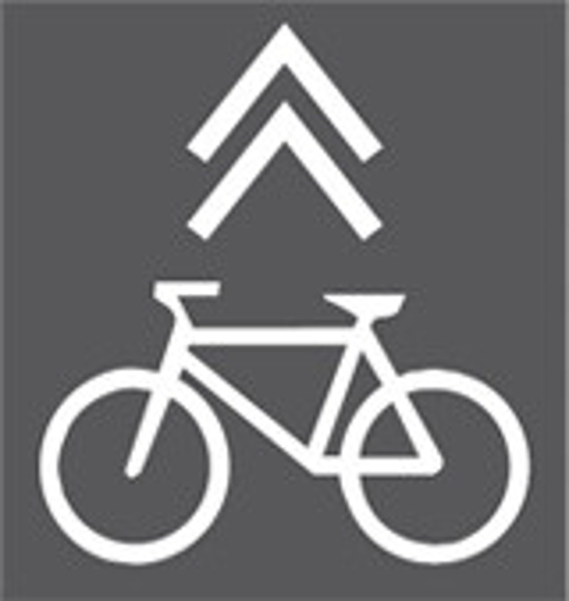 <p>This symbol, called a _______ _________, indicates that you may share the lane with bicyclists.</p>