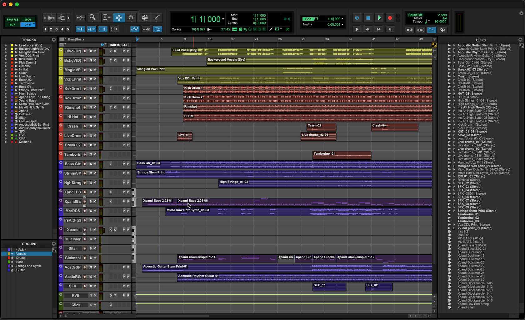 <p>Fill in the blank: The Pro Tools window shown below is called the __________ window.</p>
