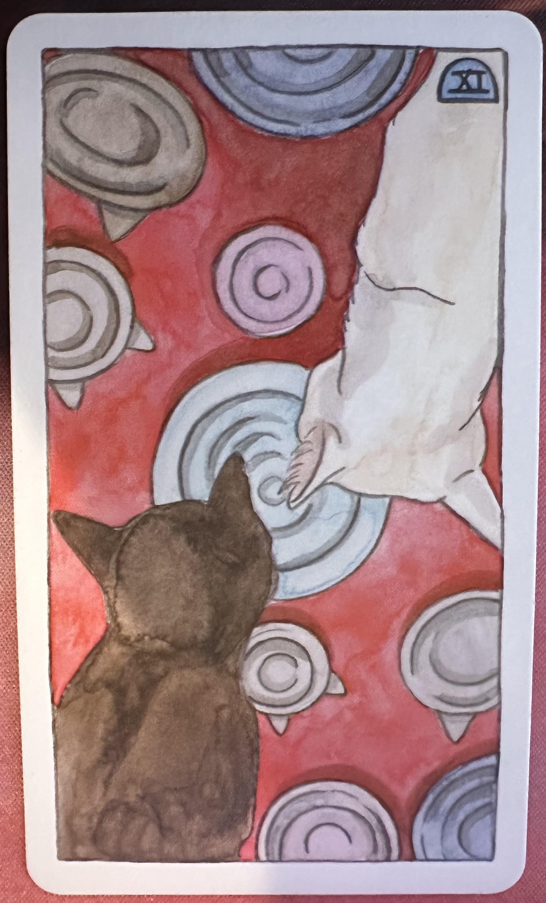 <p>Nine of Cups (IX) Reversed</p>