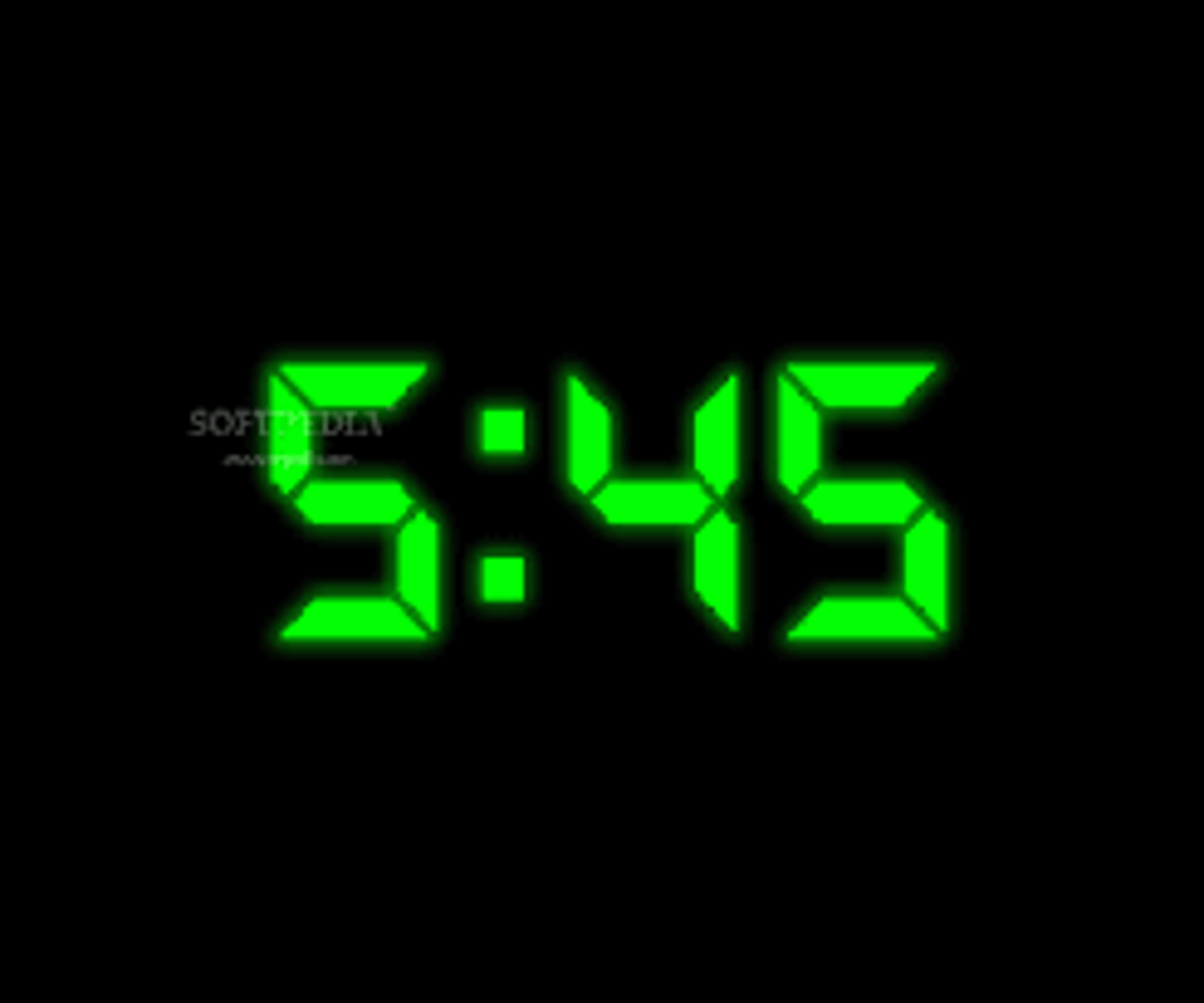 <p>It's 5:45</p>