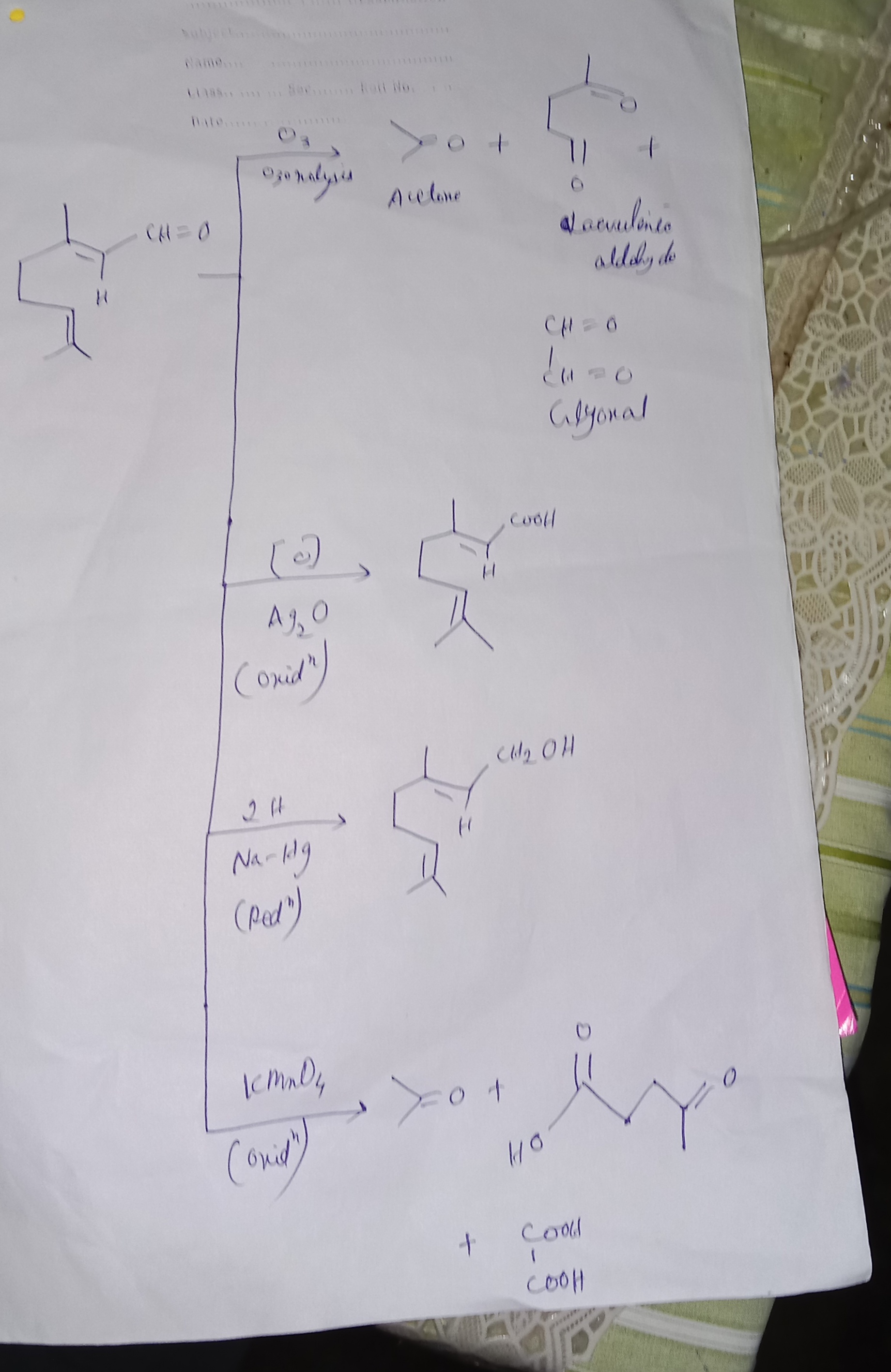 <p>Citral or structure kila assign korbai?</p>