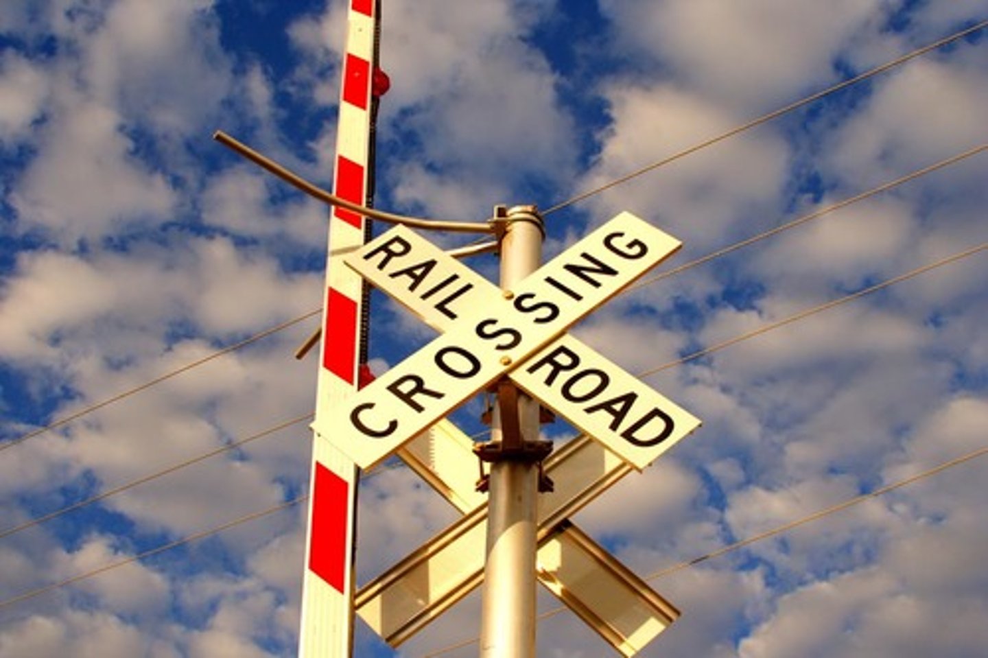 <p>Advance warning signs are placed before a railroad crossing. These signs warn you to look, listen, slow down and be prepared to stop for trains.</p>