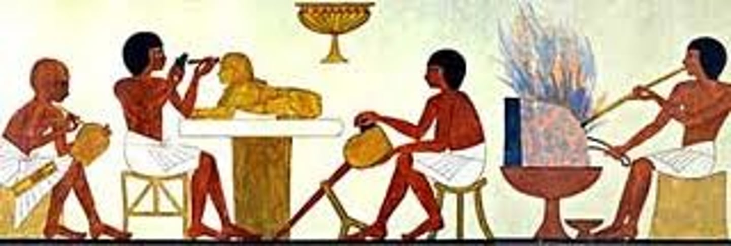 <p>skilled workers who make goods by hand</p>