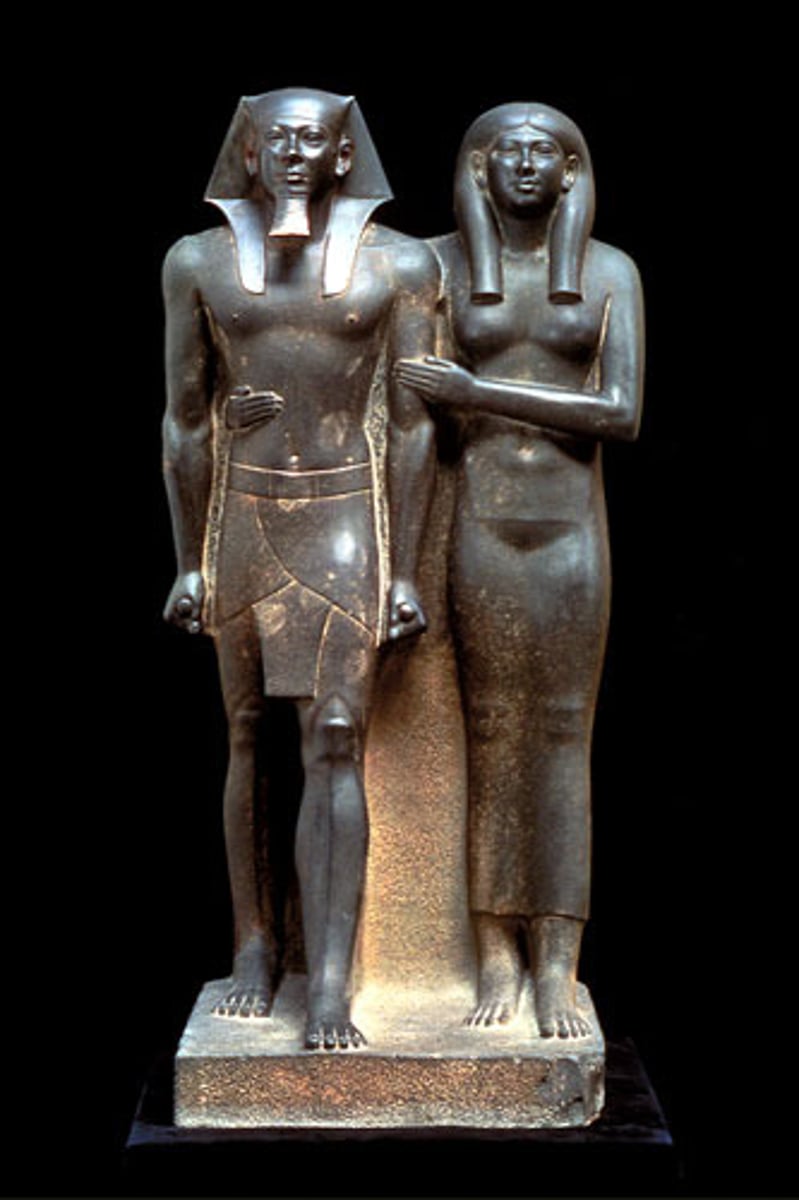 <p>OldKingdom,FourthDynasty.</p><p>c. 2490-2472 BCE.</p><p>Greywacke.</p>