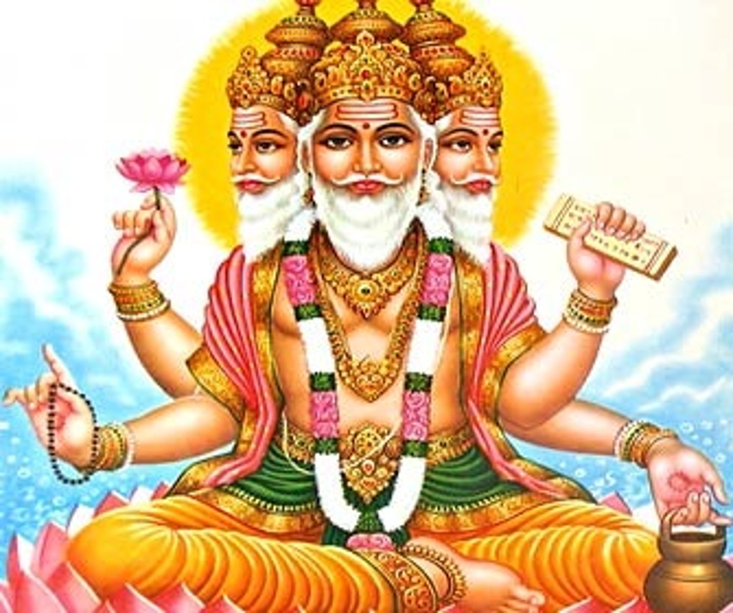 <p>Main Hindu God who created the universe and everything in it.</p>