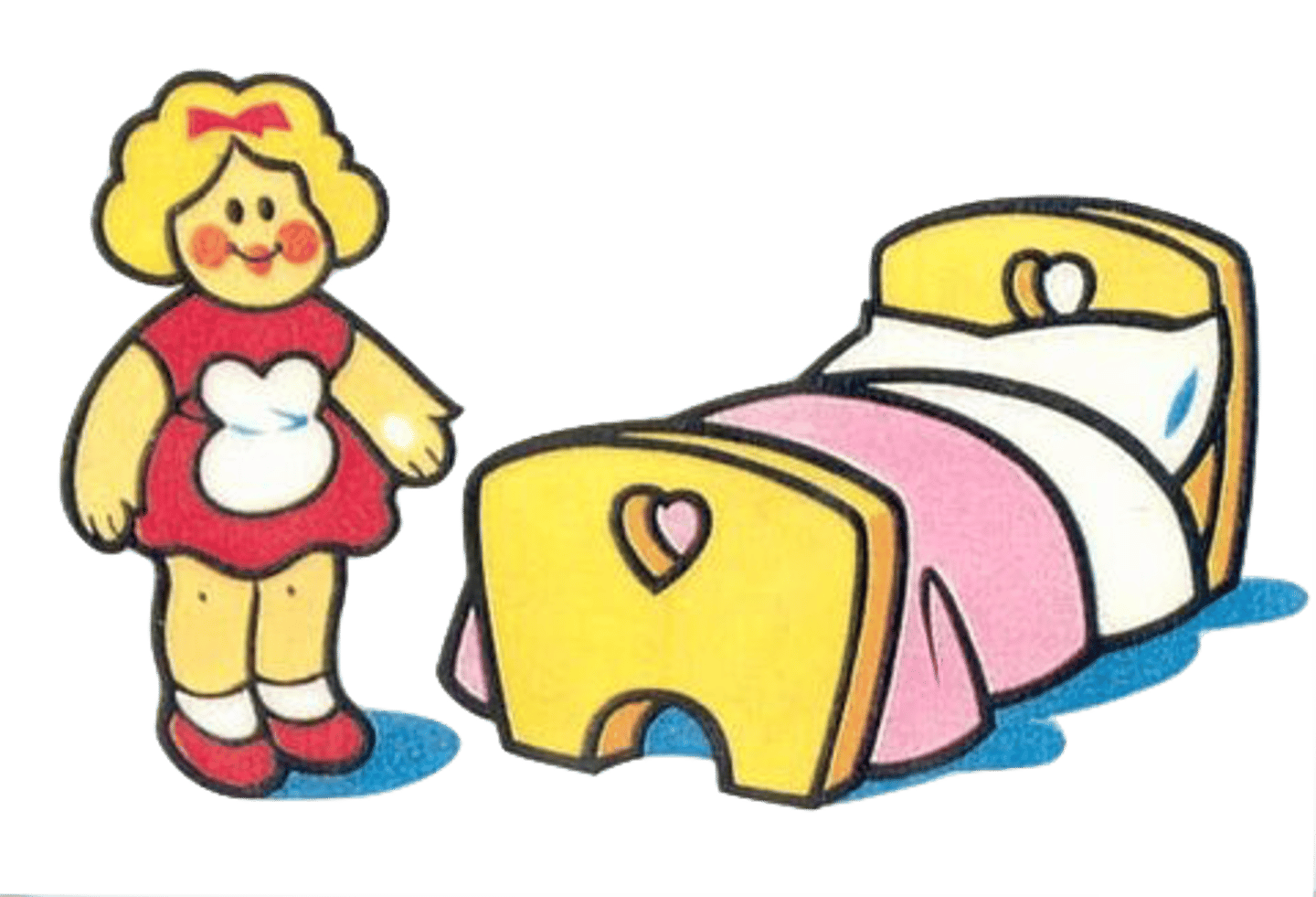 <p>In front of the bed</p>