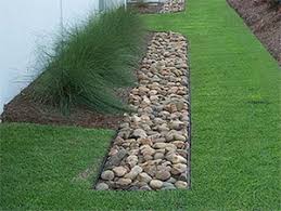 gravel filled drains and filter strips 