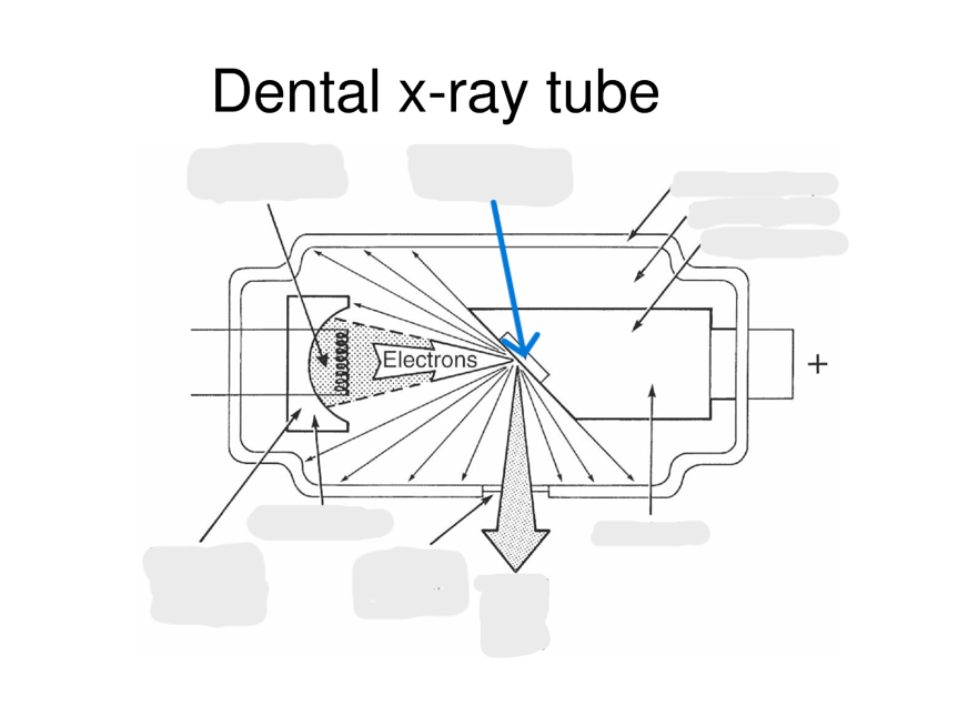 <p>focal spot on tungsten target</p>